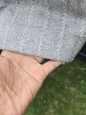 GAP Beige and Gray Trench Jacket Interior